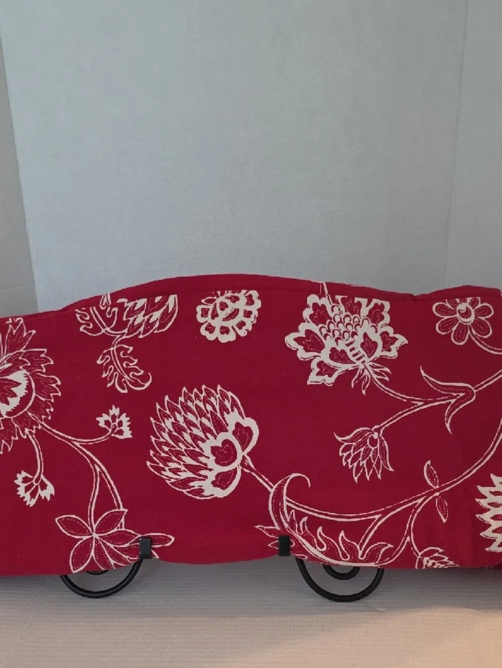 IKEA Alivne Flor Bold Red White Twin Cotton Duvet Cover